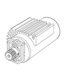 MJX Hyper Go 14211 Brushless Motor With Fan & Pinion - Part Number B2852C