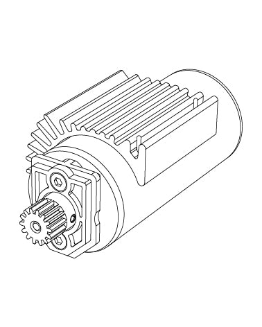 MJX Hyper Go 14211 Brushless Motor With Fan & Pinion - Part Number B2852C