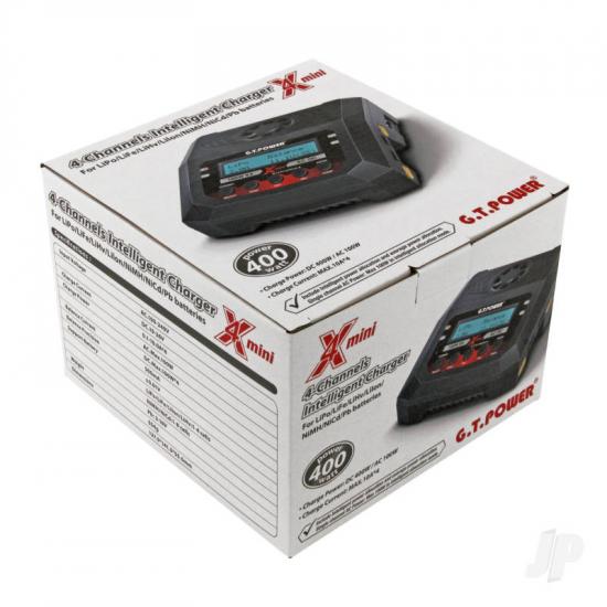 G.T Power X2 Mini 100W 2 Port Fast Charger for LiPo, Li-on and NiMH Batteries