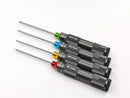 Titanium Hex Driver Set 4 Sizes 1.5, 2.0, 2.5, 3.0mm With Hard Case