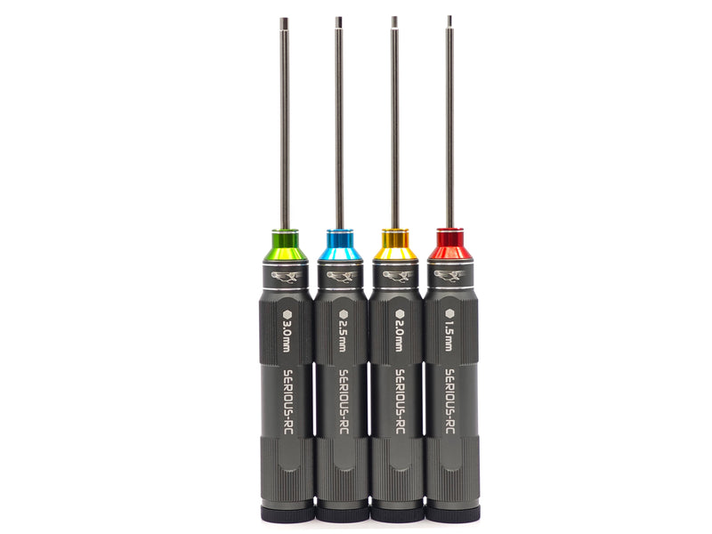 Titanium Hex Driver Set 4 Sizes 1.5, 2.0, 2.5, 3.0mm With Hard Case