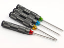 Titanium Hex Driver Set 4 Sizes 1.5, 2.0, 2.5, 3.0mm With Hard Case