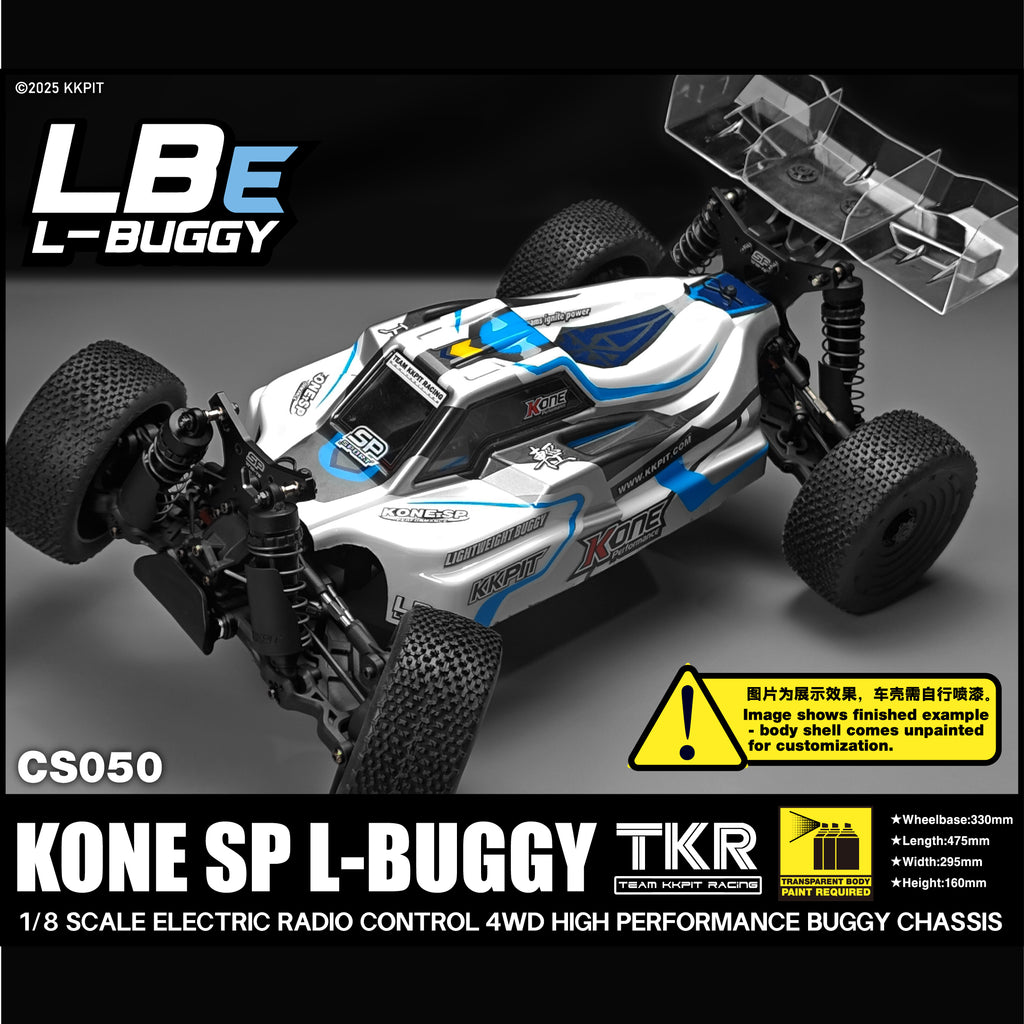 KKPIT KONE-B SP 1:8 Scale Buggy with Clear Body CS050 2-6S LiPo - LBE