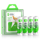 EBL AA 2800mAh 1.2v Low-Discharge Rechargeable Batteries with Storage Case - 4 Pack