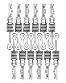 MJX Hyper Go 7303 Replacement Body Clips with Retainers (12 Pack) - Part Number M001B