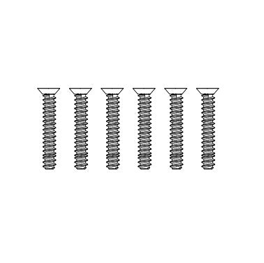 MJX Hyper Go Countersunk Screw 6 Pack - Part Number M26154