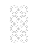 MJX Hyper Go 8 Pack Bearings for 1:14 Scale Models - Part Number R1810
