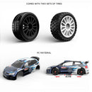 MJX 10304 model cars with two sets of tires on a white background