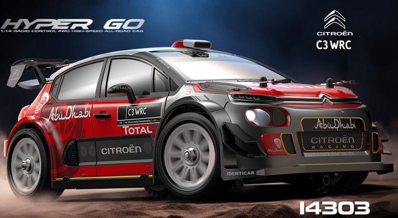A picture of the MJX 14303 RC Car with Citroen Styling.