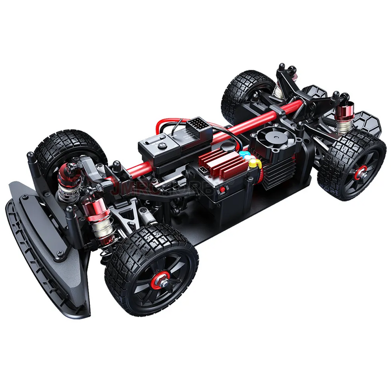 A picture of the MJX 14303 Chassis with electornics