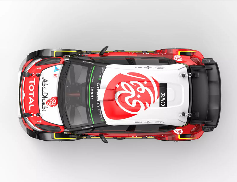 a picture showing the roof of the MJX 14303 rally car