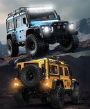 a picture of the h8h crawler truck with yellow and blue body shell colours