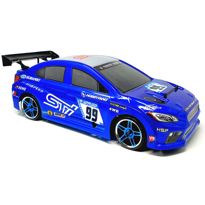 HSP Flying Fish Brushed 1:10th Scale Drift Car - Blue (Standard 7.2v NiMH Version)