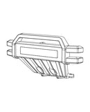 MJX Hyper Go 12212 Front Bumper with LED Lights - Part Number P12100