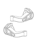 MJX Hyper Go 12212 Front Steering Knuckles/Hub Carriers - Part Number P12230B