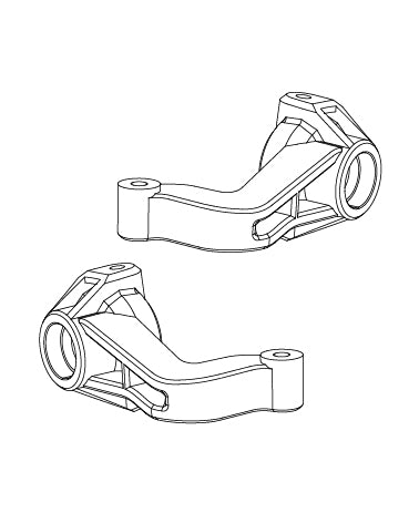 MJX Hyper Go 12212 Front Steering Knuckles/Hub Carriers - Part Number P12230B