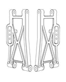 MJX Hyper Go 12212 Rear Lower Suspension Arms - Part Number P12250