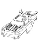 MJX Hyper Go 12212 Replacement Bodyshell  - Part Number P1230A