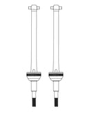MJX Hyper Go 12212 Replacement CVD Drive Shafts (2 Pack) - Part Number P12410