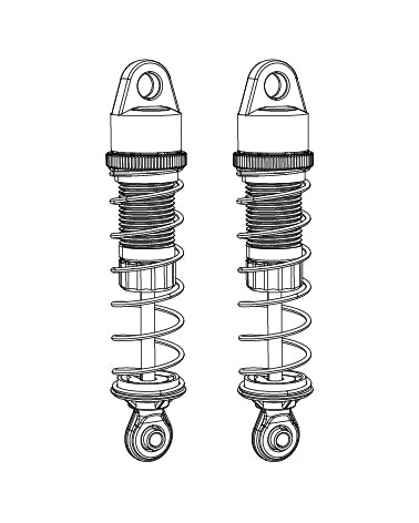 MJX Hyper Go 12212 Front Shock Absorbers (2 Pack) - Part Number P12510