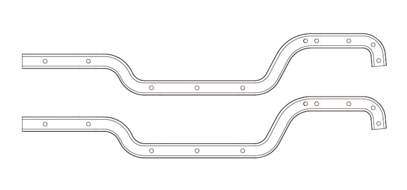 MJX HYPER GO H12Y Main Chassis Rails - Part Number P12Y02