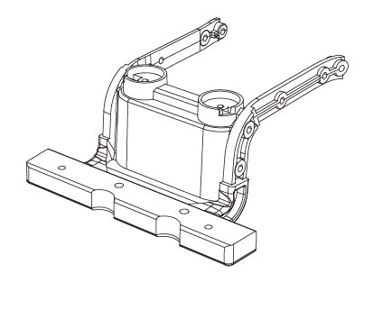 MJX HYPER GO H12Y Front Mounting Bracket with Magnets - Part Number P12Y04