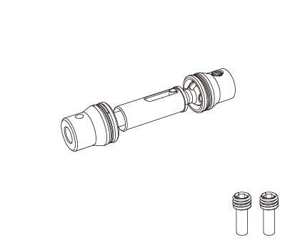 MJX HYPER GO H12Y Front Driveshafts (2 Pack) - Part Number P12Y15