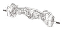 MJX HYPER GO H12Y Front Axle Assembly - Part Number P12YSA
