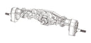 MJX HYPER GO H12Y Rear Axle Assembly - Part Number P12YSB