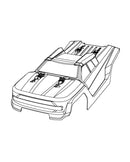 MJX Hyper Go 14207 Replacement Bodyshell  - Part Number P14017