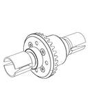 MJX Hyper Go 14207 Metal Rear Differential - Part Number P14207R