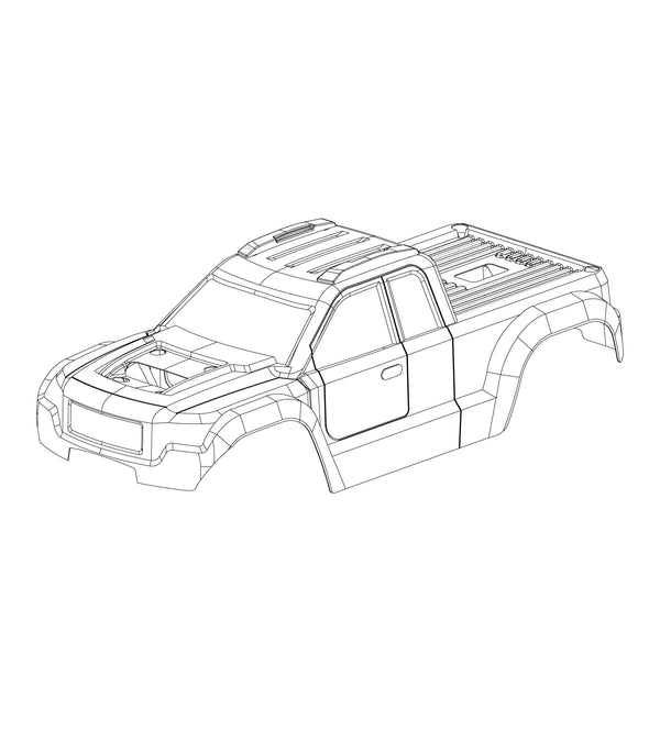 MJX Hyper Go 20208 Replacement Clipless Body Shell - Part Number P2001B