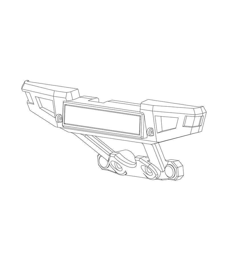 MJX Hyper Go 20208 Replacement Rear Bumper  - Part Number P2010