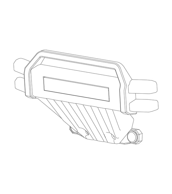 MJX Hyper Go 20208 Front Bumper with LED Light - Part Number P2011B
