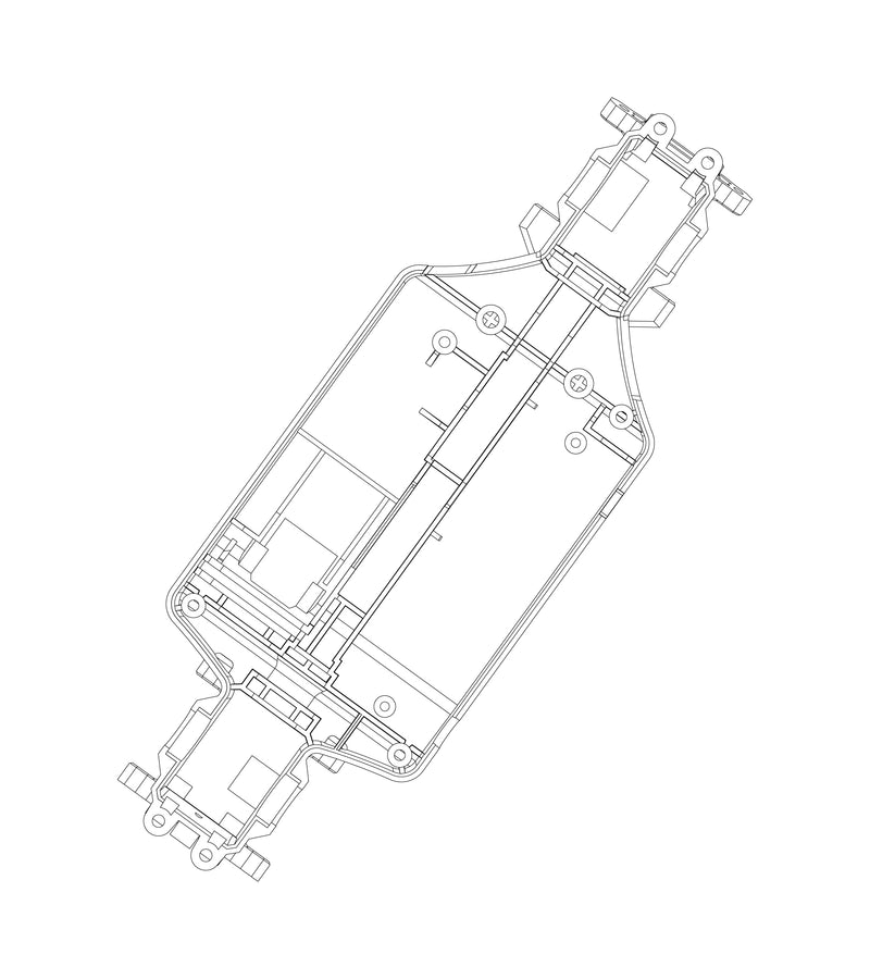 MJX Hyper Go 20208 Bottom Frame Chassis - Part Number P2015B