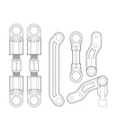 MJX Hyper Go 20208 Steering Assembly Set - Part Number P2042