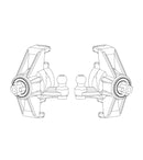 MJX Hyper Go 20208 Steering Hub Carrier Cups - Part Number P2048