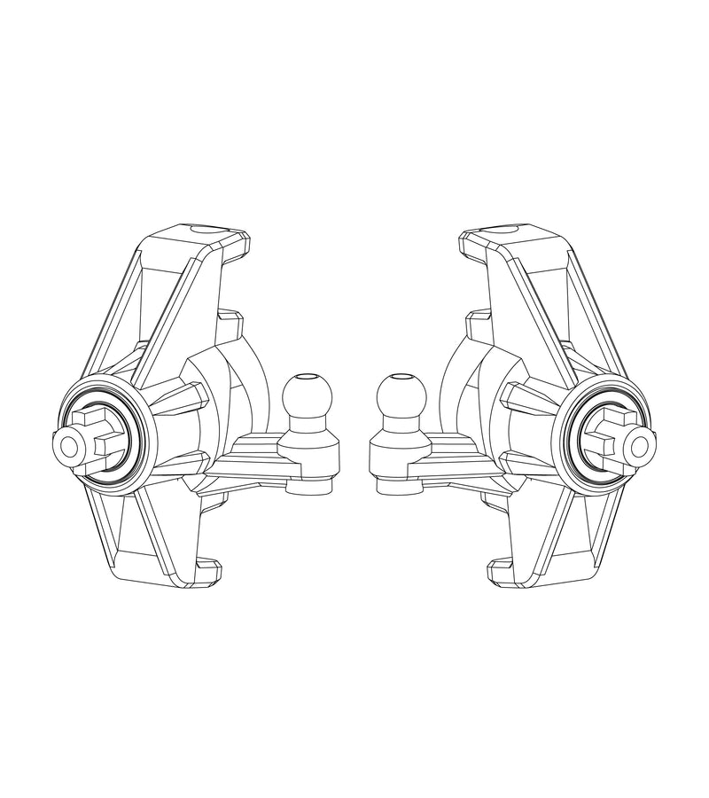 MJX Hyper Go 20208 Steering Hub Carrier Cups - Part Number P2048
