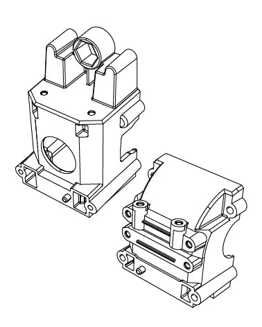 MJX Hyper Go 7303 Front Differential Bulkhead - Part Number P73160