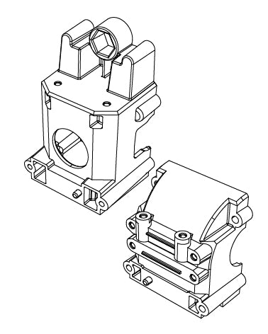MJX Hyper Go 7303 Rear Differential Bulkhead - Part Number P73190