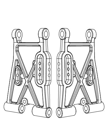 MJX Hyper Go 7303 Front Lower Suspension Arms - Part Number P73220