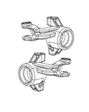 MJX Hyper Go 7303 Steering Hub Carriers (2 Pack) - Part Number P73230B
