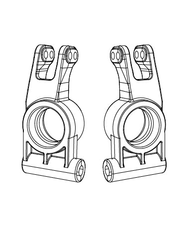 MJX Hyper Go 7303 Rear Wheel Hub Carrier Mounts - Part Number P73260