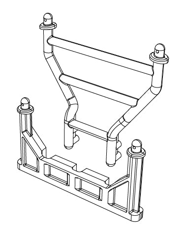 MJX Hyper Go 7303 Rear Shock Tower - Part Number P73282