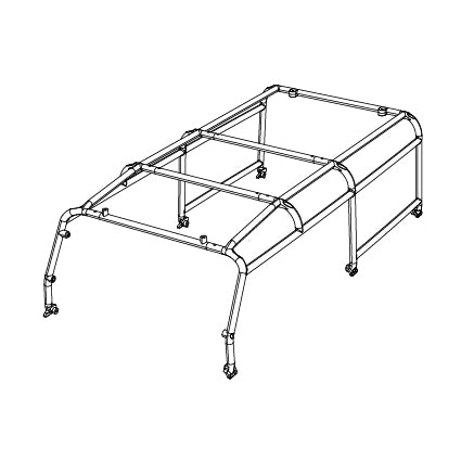 MJX H8H All-Rock Plastic Body Cage - Part Number P8HB04