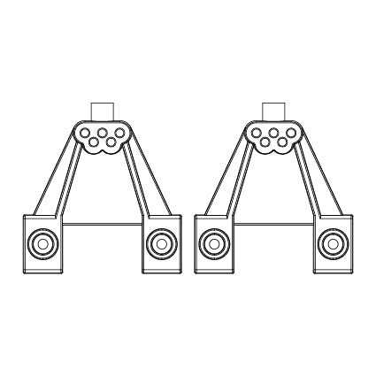 MJX H8H All-Rock Rear Shock Tower - Part Number P8HV07