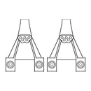 MJX H8H All-Rock Front Shock Tower - Part Number P8HV08