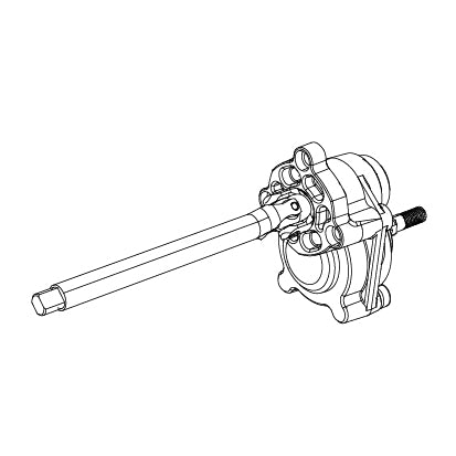 MJX Hyper Go H8P Right Rear Portal Axle Assembly - Part Number P8PARR