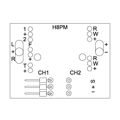 MJX Hyper Go H8P LED Light Control PCB Board - Part Number P8PB15