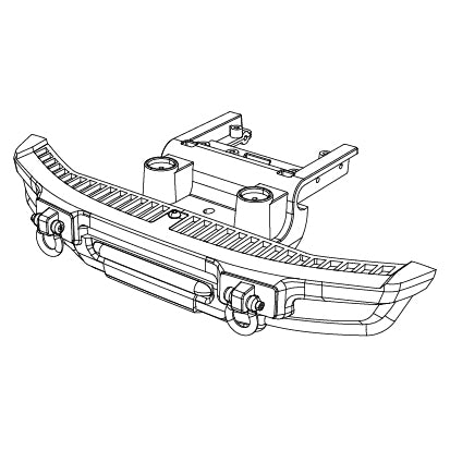 MJX Hyper Go H8P Front Bumper with Magnets - Part Number P8PV01